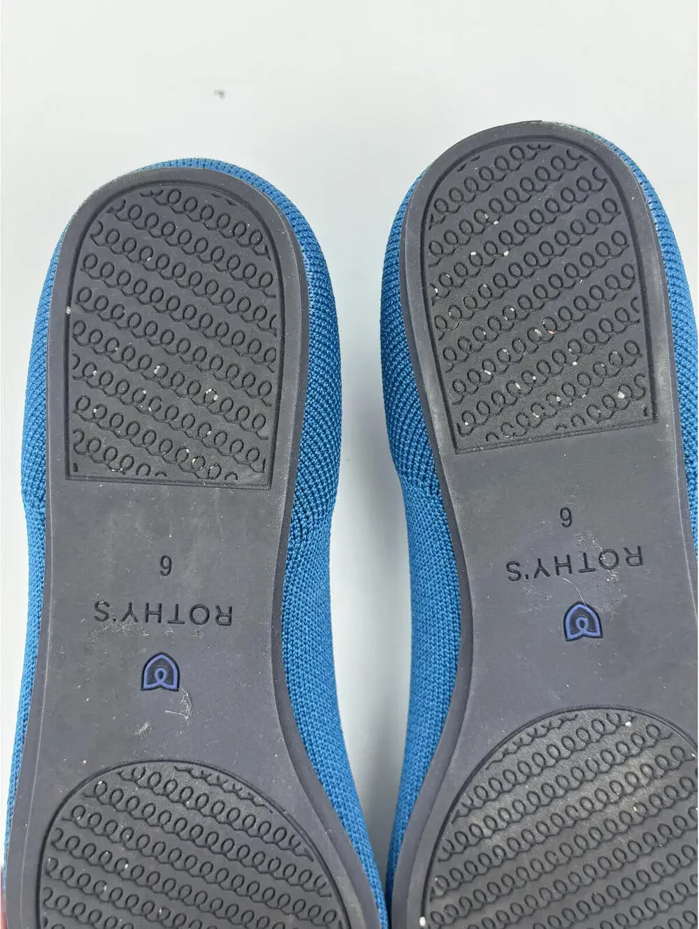 Women’s Blue Knit Ballet Flats